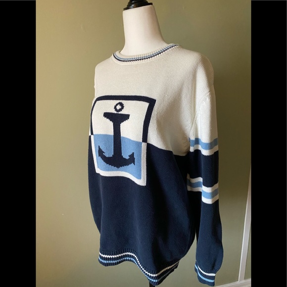 Vintage Sweater with Anchor Detail - Picture 2 of 4